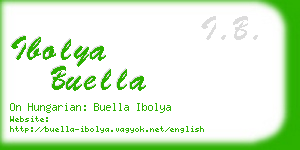 ibolya buella business card